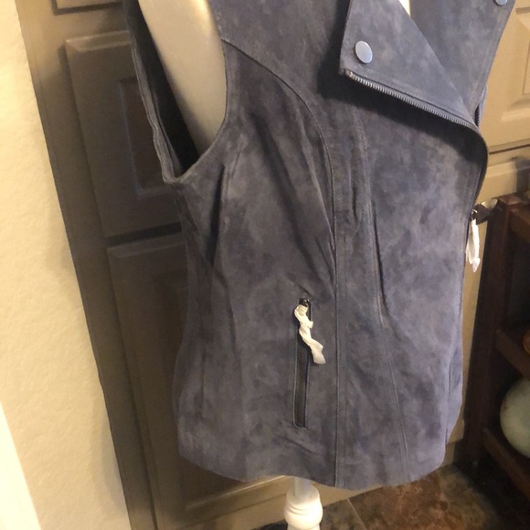 NEW Hal Rubenstein washable suede vest - Picture 4 of 13